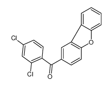 dibenzofuran-2-yl-(2,4-dichlorophenyl)methanone Structure