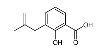 2-Hydroxy-3-(2-methyl-2-propenyl)-benzoesaeure结构式