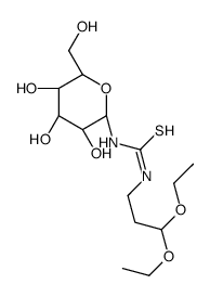 1-(3,3-diethoxypropyl)-3-[(2R,3R,4S,5R,6R)-3,4,5-trihydroxy-6-(hydroxymethyl)oxan-2-yl]thiourea Structure