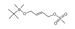 methanesulfonic acid 4-(tert-butyldimethylsilanyloxy)but-2-enyl ester Structure