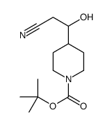 tert-butyl 4-(2-cyano-1-hydroxyethyl)piperidine-1-carboxylate Structure