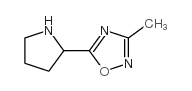 3-METHYL-5-(PYRROLIDIN-2-YL)-1,2,4-OXADIAZOLE Structure