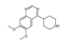 6,7-Dimethoxy-4-(4-piperidinyl)quinazoline结构式