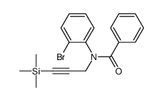 N-(2-bromophenyl)-N-(3-trimethylsilylprop-2-ynyl)benzamide Structure