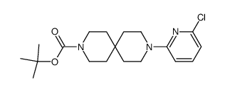 9-(6-chloro-pyridin-2-yl)-3,9-diaza-spiro[5.5]undecane-3-carboxylic acid tert-butyl ester结构式