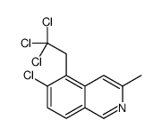 6-chloro-3-methyl-5-(2,2,2-trichloroethyl)isoquinoline结构式
