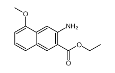 ethyl 3-amino-5-methoxynaphthalene-2-carboxylate结构式