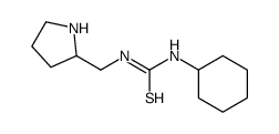 1-cyclohexyl-3-[[(2S)-pyrrolidin-2-yl]methyl]thiourea Structure