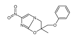 2-methyl-6-nitro-2-(phenoxymethyl)-3H-imidazo[2,1-b][1,3]oxazole结构式