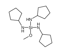 N-[bis(cyclopentylamino)-methoxysilyl]cyclopentanamine Structure