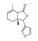(3S,3aR)-3-Furan-3-yl-3a,7-dimethyl-3a,4,5,7a-tetrahydro-3H-isobenzofuran-1-one结构式