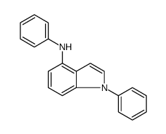 1H-Indol-4-amine, N,1-diphenyl结构式