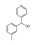 α-(3-methylphenyl)-4-pyridinemethanol结构式