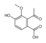 2-acetyl-4-hydroxy-3-methoxybenzoic acid结构式