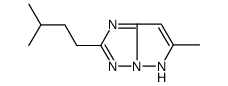 6-methyl-2-(3-methylbutyl)-5H-pyrazolo[1,5-b][1,2,4]triazole Structure