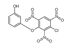 3-(3-chloro-2,4,6-trinitrophenoxy)phenol Structure