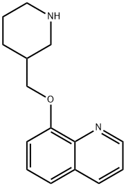 8-(3-哌啶基甲氧基)喹啉结构式