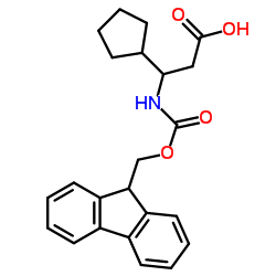 (3S)-3-cyclopentyl-3-(9H-fluoren-9-ylmethoxycarbonylamino)propanoic acid picture