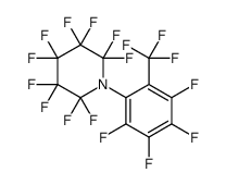 2,2,3,3,4,4,5,5,6,6-decafluoro-1-[2,3,4,5-tetrafluoro-6-(trifluoromethyl)phenyl]piperidine Structure