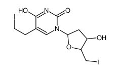 1-[4-hydroxy-5-(iodomethyl)oxolan-2-yl]-5-(2-iodoethyl)pyrimidine-2,4-dione Structure