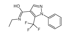 N-ethyl-1-phenyl-5-(trifluoromethyl)pyrazole-4-carboxamide Structure