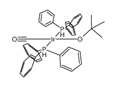 trans-t-BuOIr(CO)(PPh3)2 Structure