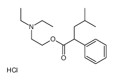 2-(diethylamino)ethyl 4-methyl-2-phenylpentanoate,hydrochloride Structure
