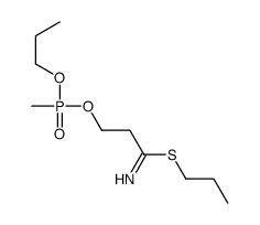 propyl 3-[methyl(propoxy)phosphoryl]oxypropanimidothioate结构式