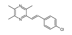 (E)-2-(4-chlorostyryl)-3,5,6-trimethylpyrazine Structure