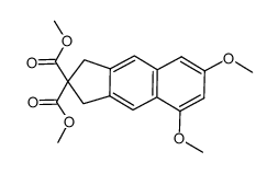 dimethyl 5,7-dimethoxy-1H-cyclopenta[b]naphthalene-2,2(3H)-dicarboxylate结构式