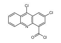2,9-Dichloro-acridine-4-carbonyl chloride结构式