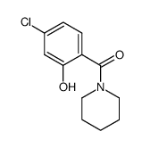 1-(4-chloro-2-hydroxy-benzoyl)-piperidine结构式