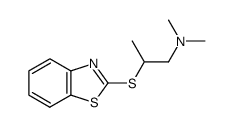 (2-benzothiazol-2-ylsulfanyl-propyl)-dimethyl-amine结构式