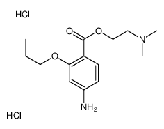 2-(4-azaniumyl-2-propoxybenzoyl)oxyethyl-dimethylazanium,dichloride Structure
