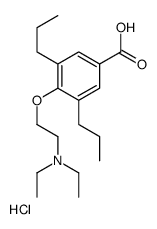 2-(4-carboxy-2,6-dipropylphenoxy)ethyl-diethylazanium,chloride结构式