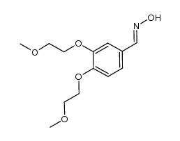 3,4-bis(2-methoxyethoxy)benzaldehyde oxime Structure