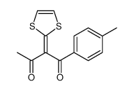 2-(1,3-dithiol-2-ylidene)-1-(4-methylphenyl)butane-1,3-dione Structure