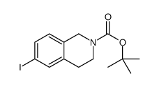 tert-butyl 6-iodo-3,4-dihydro-1H-isoquinoline-2-carboxylate结构式
