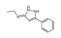 N-乙基-5-苯基-1H-吡唑-3-胺结构式