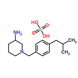 1-(4-Isobutylbenzyl)-3-piperidinamine sulfate (1:1)结构式