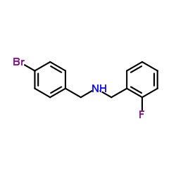N-(4-Bromobenzyl)-2-fluorobenzylamine structure