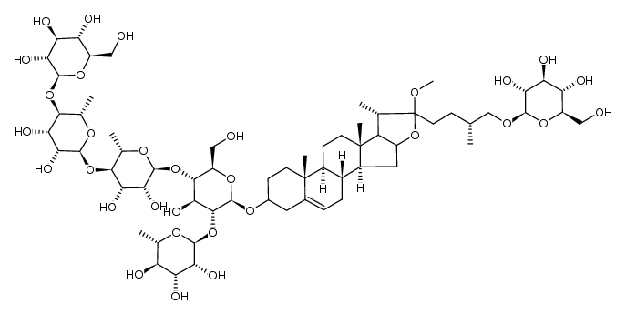 methyl proto-rhapissaponin结构式