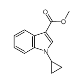 methyl 1-cyclopropyl-1H-indole-3-carboxylate结构式