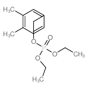 Phosphoric acid,(3,4-dimethylphenyl)methyl diethyl ester structure