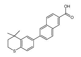 6-(4,4-dimethyl-2,3-dihydrothiochromen-6-yl)naphthalene-2-carboxylic acid Structure