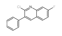 2-Chloro-7-fluoro-3-phenylquinoline结构式