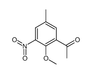 1-(2-methoxy-5-methyl-3-nitro-phenyl)-ethanone Structure