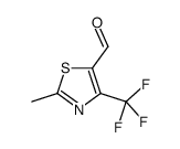 2-methyl-4-(trifluoromethyl)-1,3-thiazole-5-carbaldehyde structure