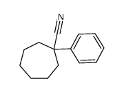 1-Phenyl-1-cycloheptancarbonitril Structure