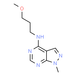 N-(3-Methoxypropyl)-1-methyl-1H-pyrazolo[3,4-d]pyrimidin-4-amine structure